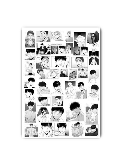 Стикеры аниме манхва BJ Алекс А3 лист (stik_126) No Brand (327003559)