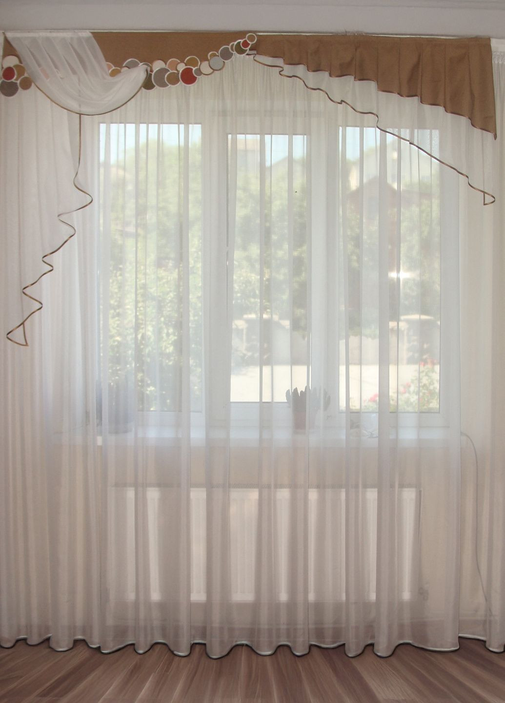 Жесткий ламбрекен Смайл 2м коричневый (30_2ж) Firanka Smile (336551625)