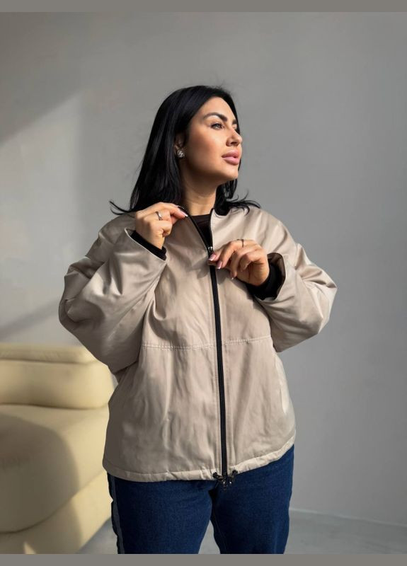 Бежева демісезонна куртка оклі Mirage