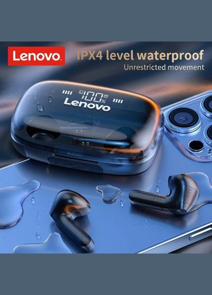 Наушники беспроводные QT81 white Bluetooth 5.0 Lenovo (297869124)