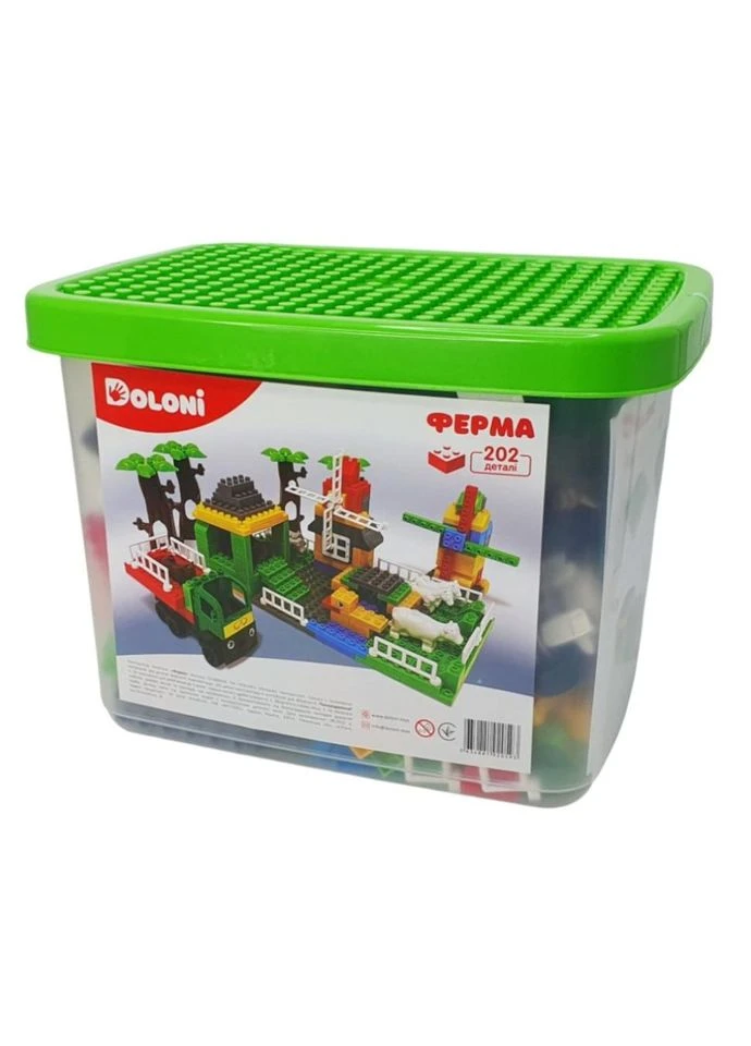 Детский конструктор "Весела ферма" 013888/06, 154 детали Toysi (386416094)