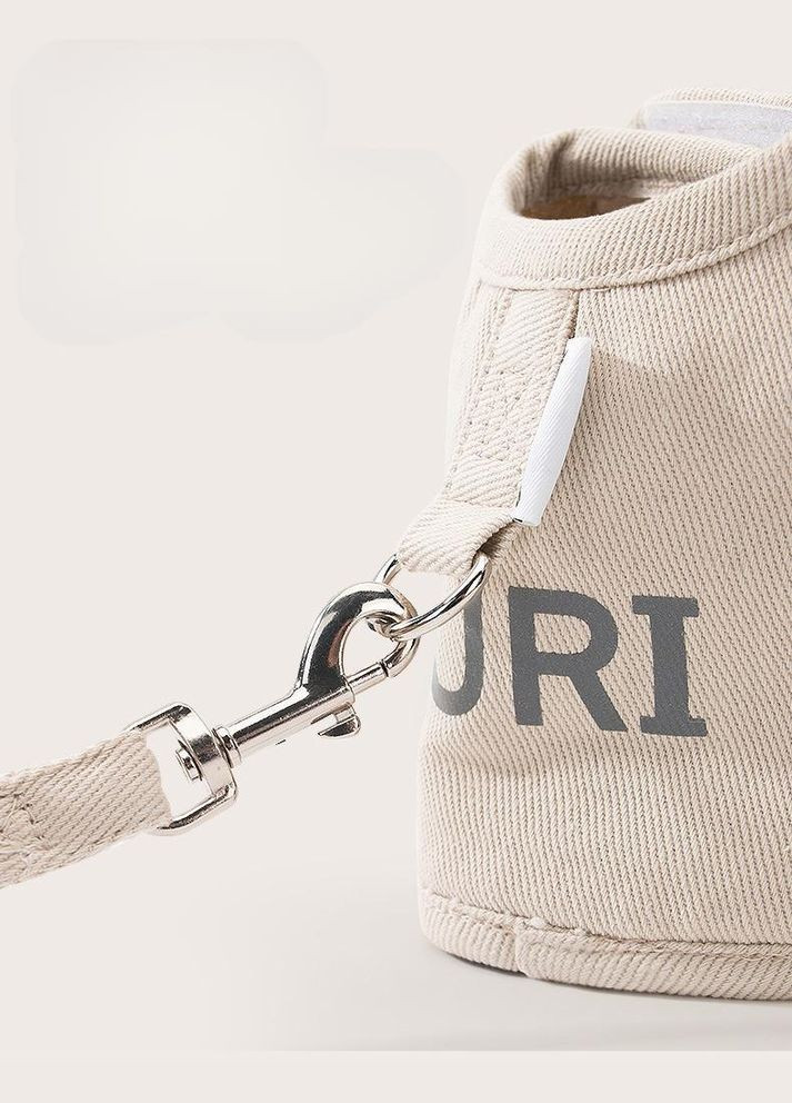 Шлея для котів і дрібних собак з повідцем, шлейка на липучках Бежевий S Duri (299915369)