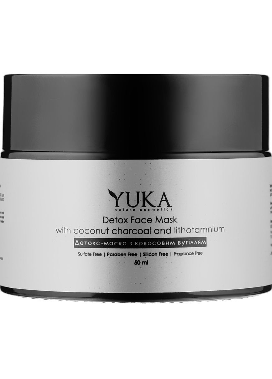 Детокс-маска с кокосовым углем и литотамнием Detox Face Mack 50ml (914389-24423) Yuka (368654870)