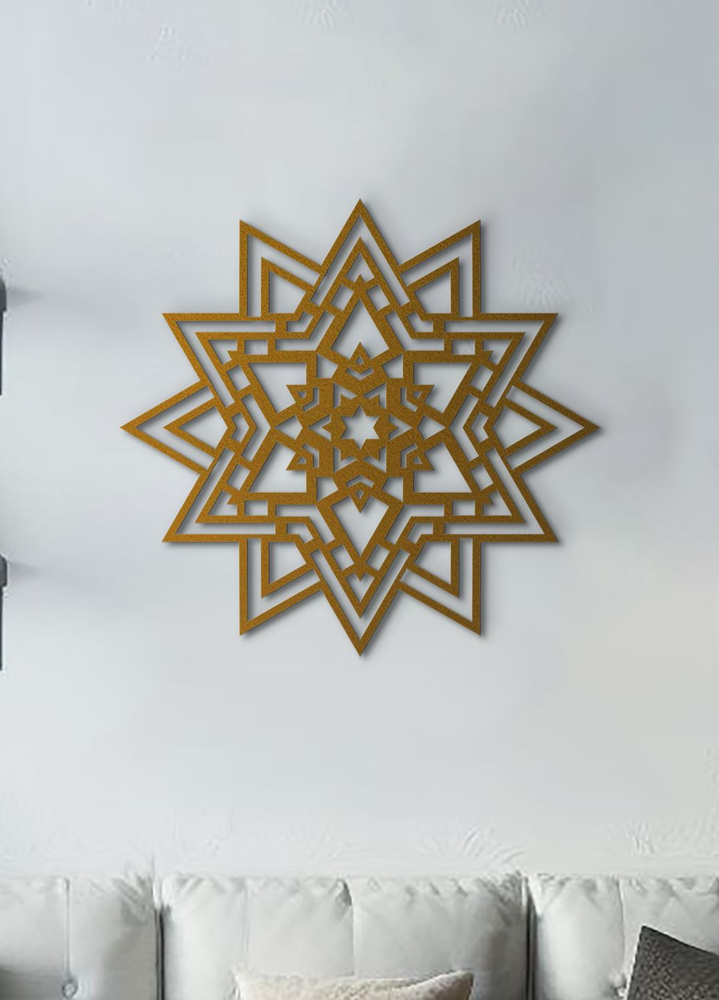 Интерьерная картина на стену, деревянный декор для дома "Магическая мандала", оригинальный подарок 40х40 см Woodyard (291843040)