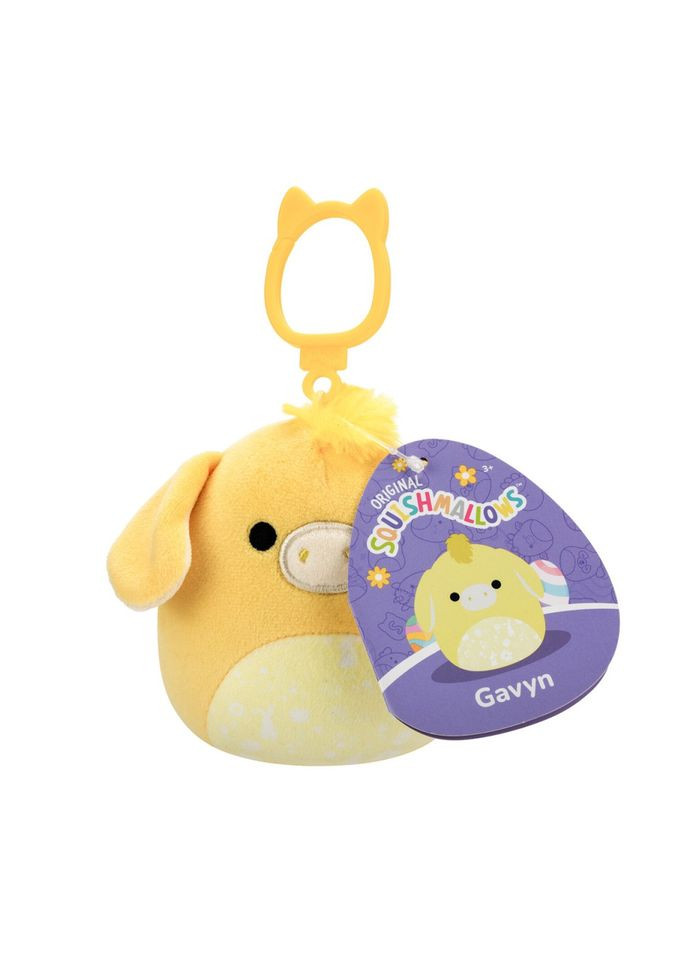 М'яка іграшка на кліпсі Ослик Гевін SQCP00461, 9 см Squishmallows (365867063)