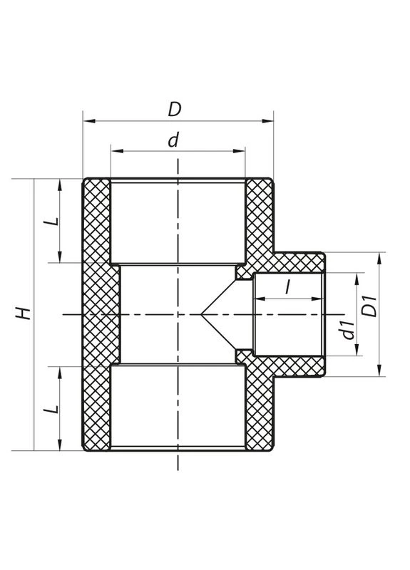 Тройник редукционный 110x63x110 PPR K0228.PRO (KP2593) KOER (321214075)