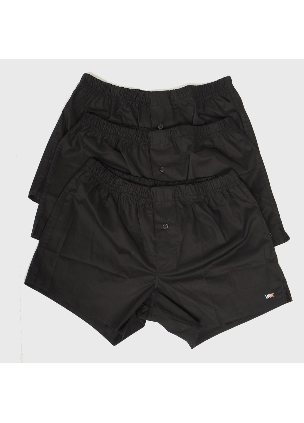 Комплект хлопчатобумажных трусов (3шт) Черный | UATAC (316086464)