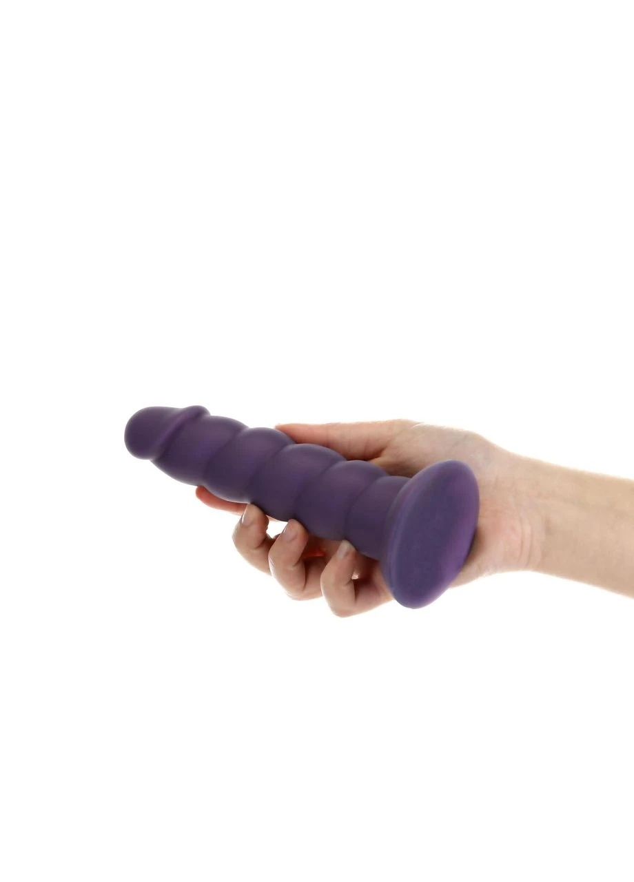 Фалоимитатор Fantasy by Unicorn Dildo 7” Purple, виброшарик в подарок ADDICTION (383093402)
