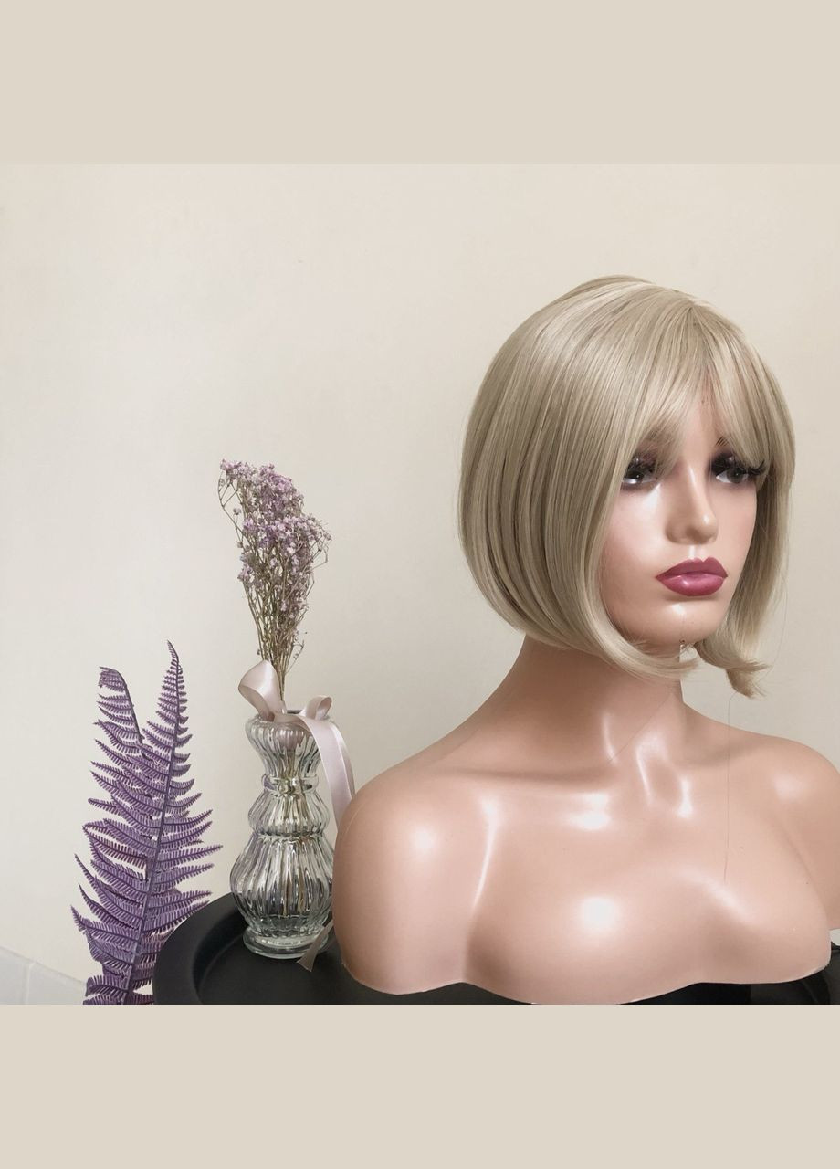 Перука боб каре блонд з чубчиком KITTO HAIR (294091887)