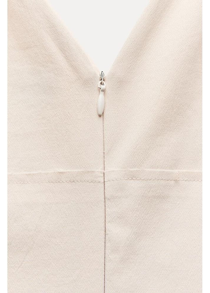 Светло-бежевое платье 8173/460 Zara