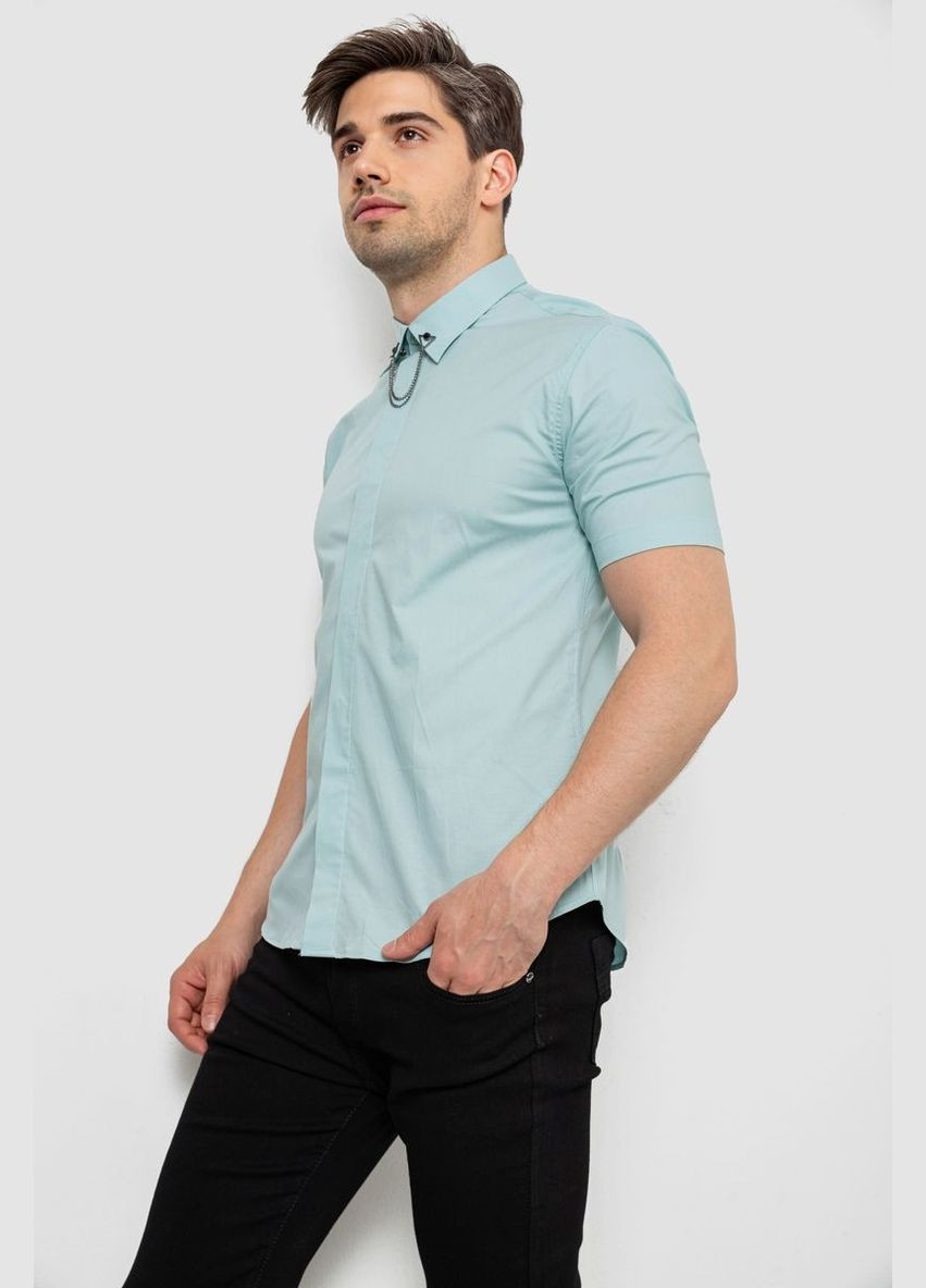 Сорочка чоловіча однотонна, колір оливковий, 214R6917-1 Ager (336961089)