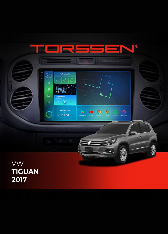 Штатная магнитола 2K VW Tiguan 17 F98256 4G Carplay DSP Torssen (307086442)