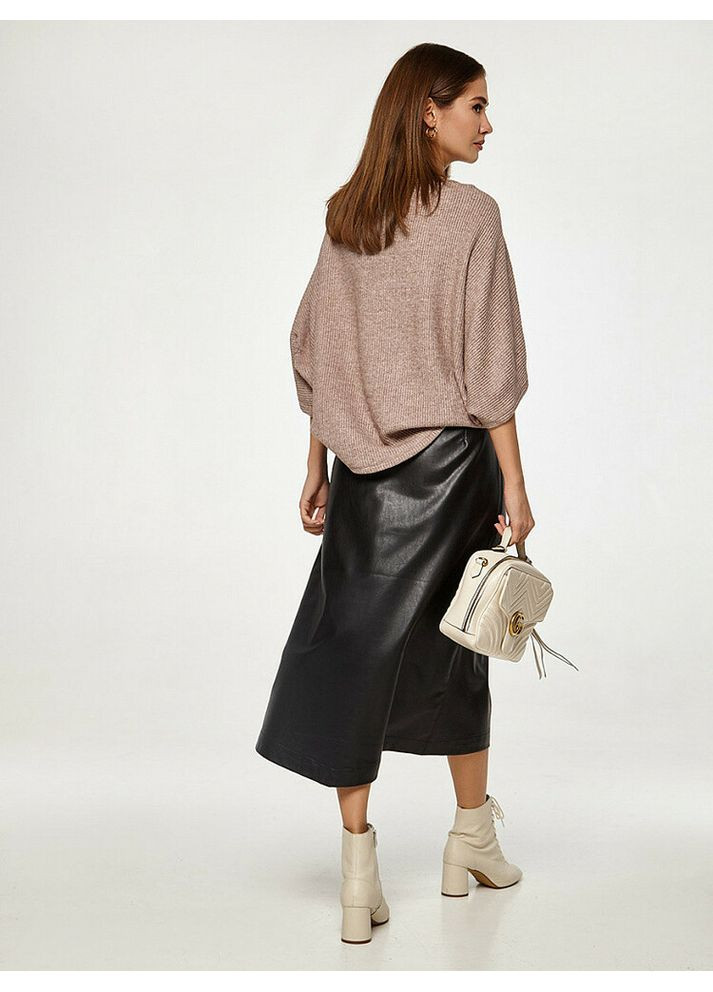 Жіноча спідниця з екошкіри на запах Ребус MKSH2559 Modna KAZKA (365807202)