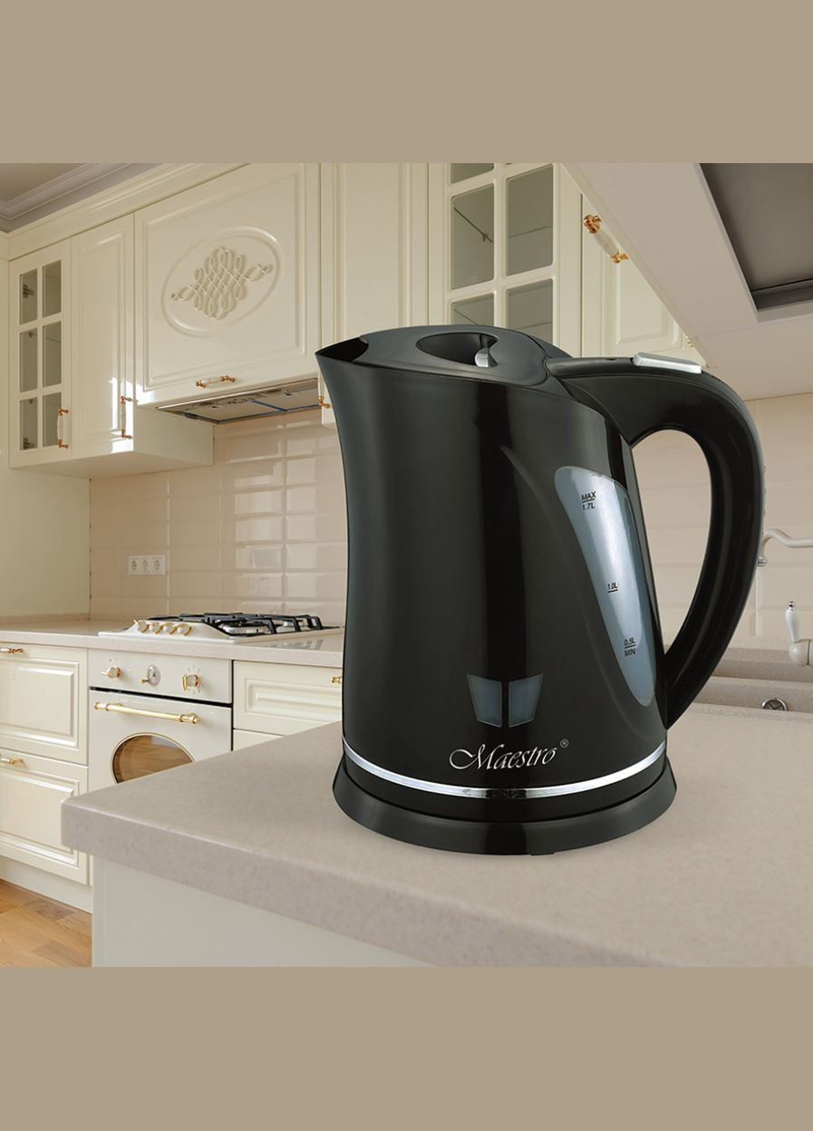 Электрочайник MR-038-black (MR-038-BLACK) 2000 Вт, 1,7 л Maestro (323637354)