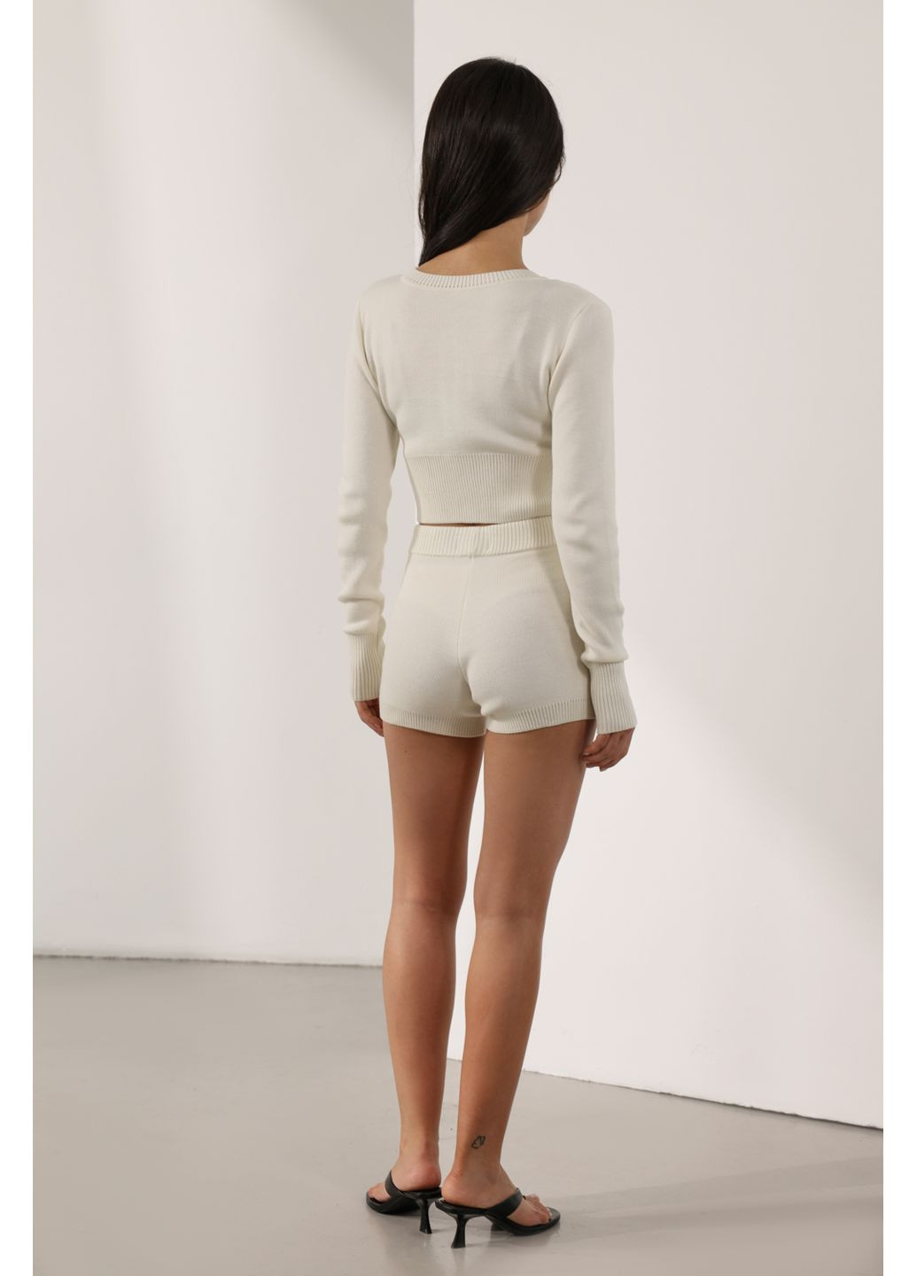 Шорты вязаные Темно-серый 2105 Papaya (350908523)