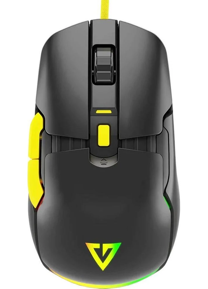 Мышь Jager Volcano, игровая, 12400dpi., 7кн.,RGB, Hot-Swap, custom., черная Modecom (397283936)