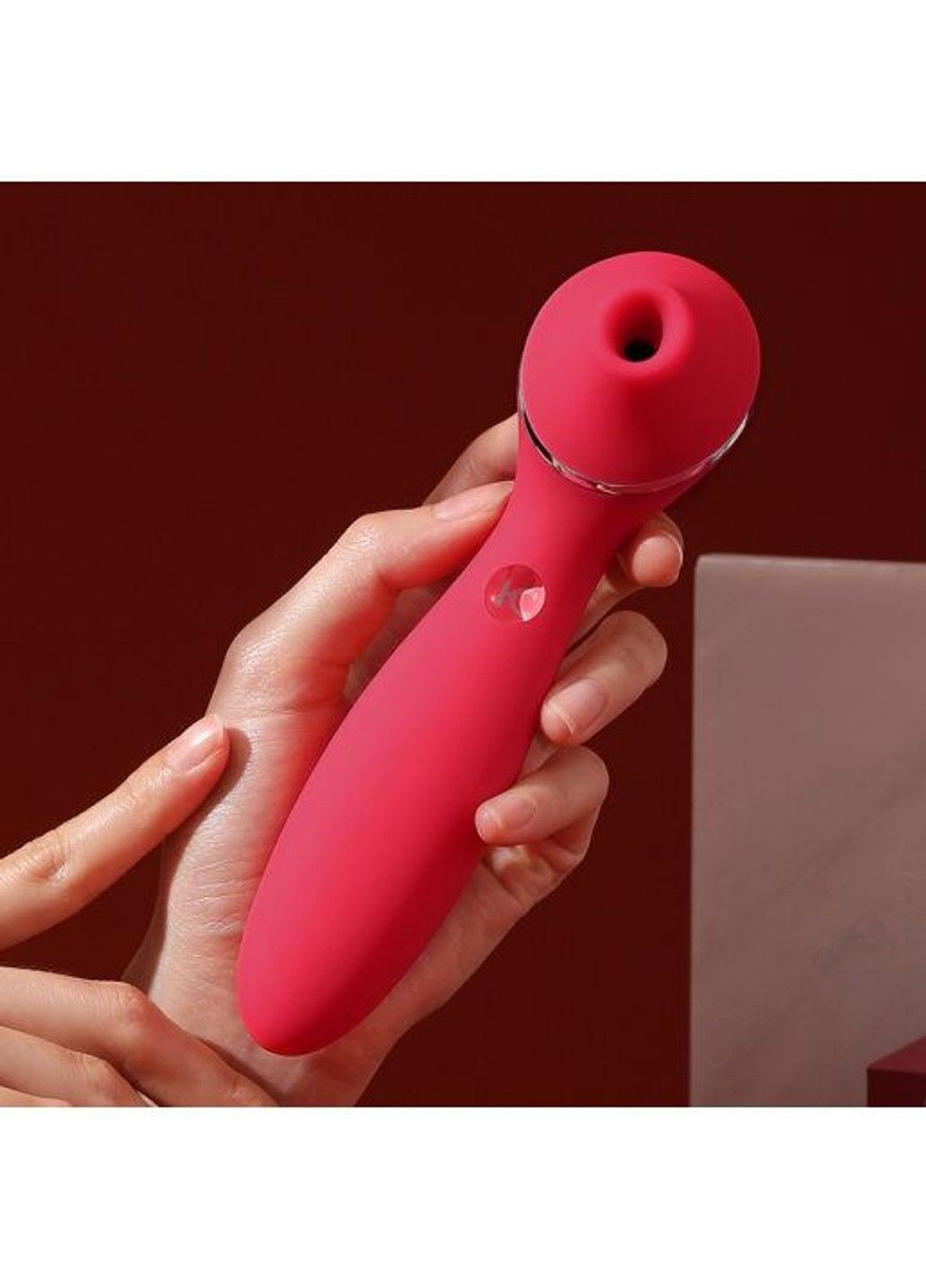 Вакуумный вибратор Polly Plus Red вибратор для клиторальной стимуляции KisToy (298349763)