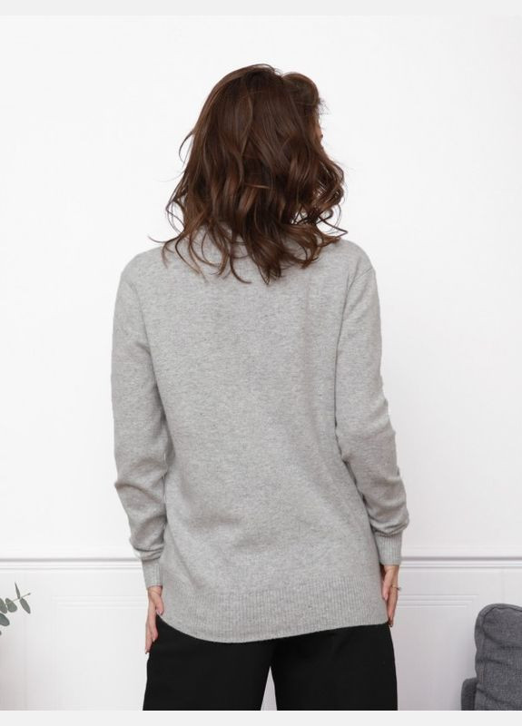 Сірий демісезонний светр wn20-46 сірий ISSA PLUS