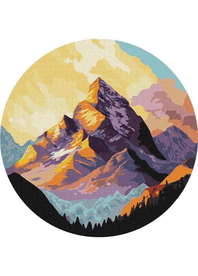 Картина за номерами "Фарби природи" ©art_selena_ua Ідейка KHO-R1016 діаметр 29 см Идейка (304391105)