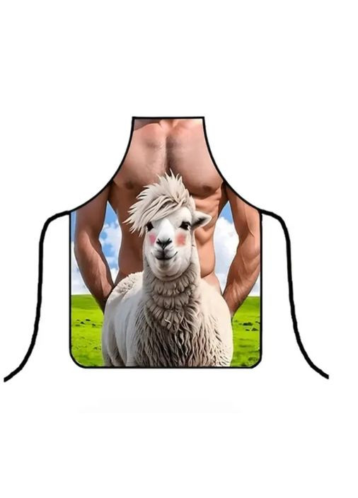 Фартук с голым торсом Ягненок 75 на 60 см разноцветный Jannet Фартух (317775653)