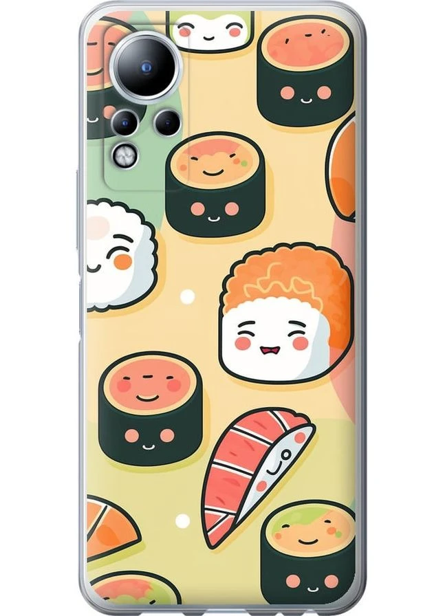 Силіконовий чохол 'Суші патерн' для Endorphone Infinix Note 11 (278235697)