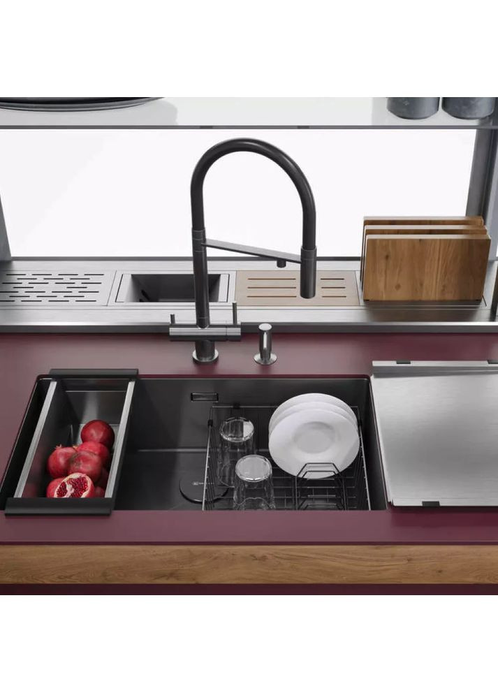 Смеситель для кухни TOP4-01-BLACK Wezer (371881996)