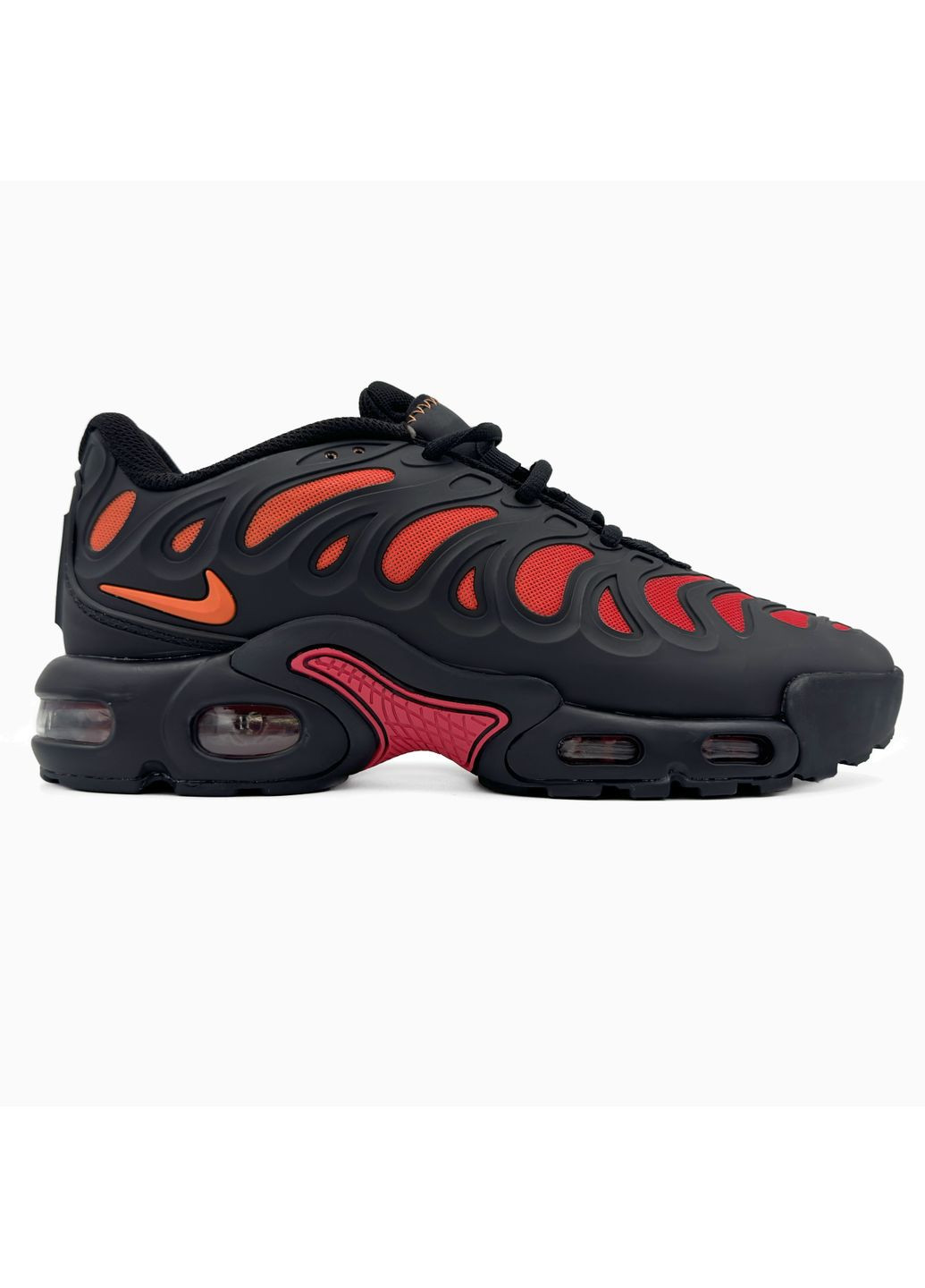 Чорні Осінні кросівки чоловічі nike air max plus drift red / black найк аір макс тн плюс No Brand