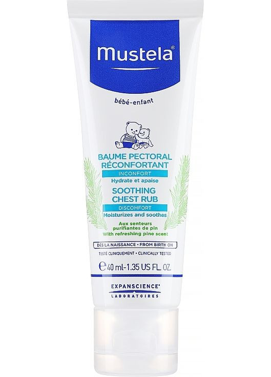 Успокаивающий бальзам для тела Bebe Soothing Chest Rub 40ml (530573-31159111) Mustela (368616053)