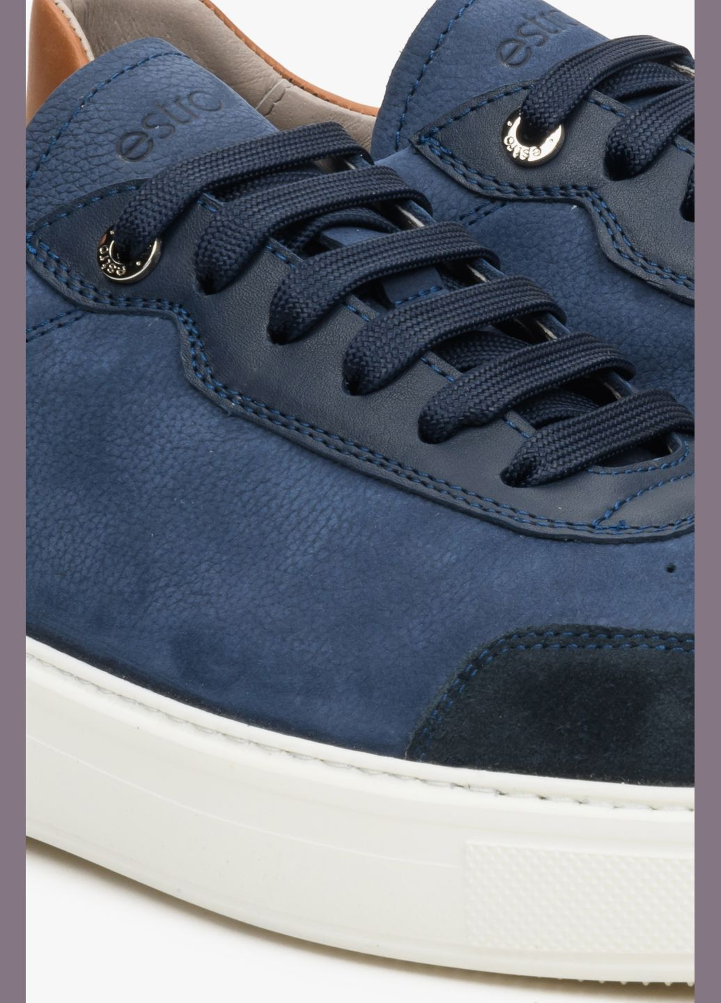 Синій кеди низькі, колір синій Estro