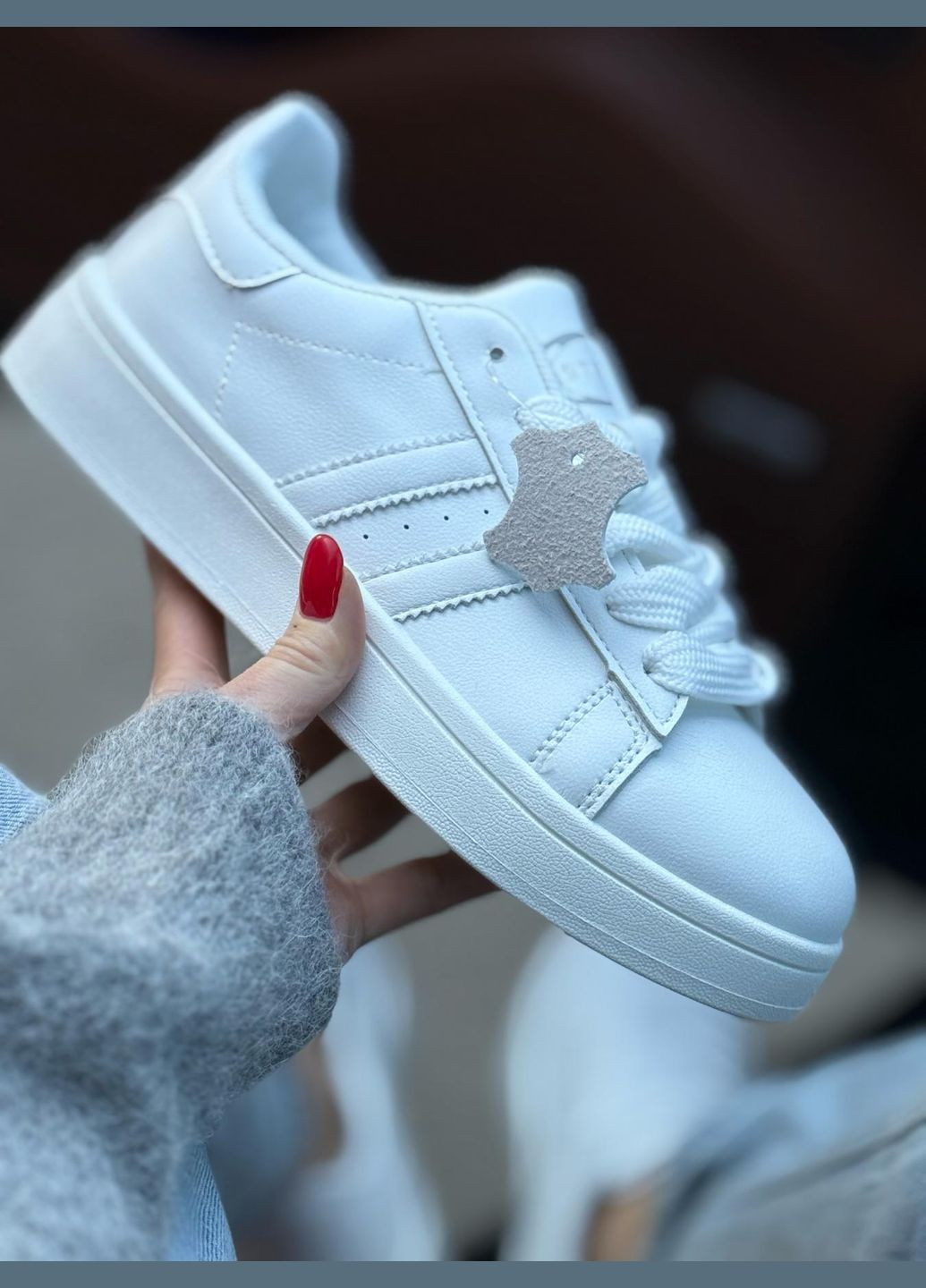 Білі жіночі кросівки білі на платформі еко-шкіра No Brand