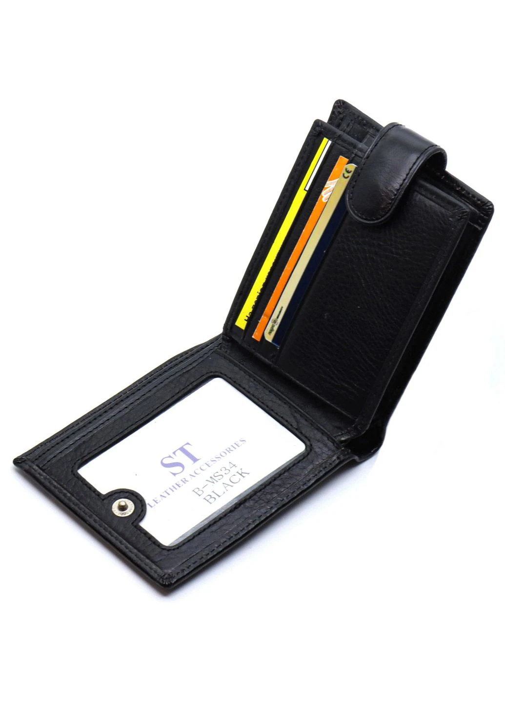 Стильне чоловіче портмоне з натуральної шкіри ST Leather B-MS34 Коричневий ST Leather Accessories (298568499)