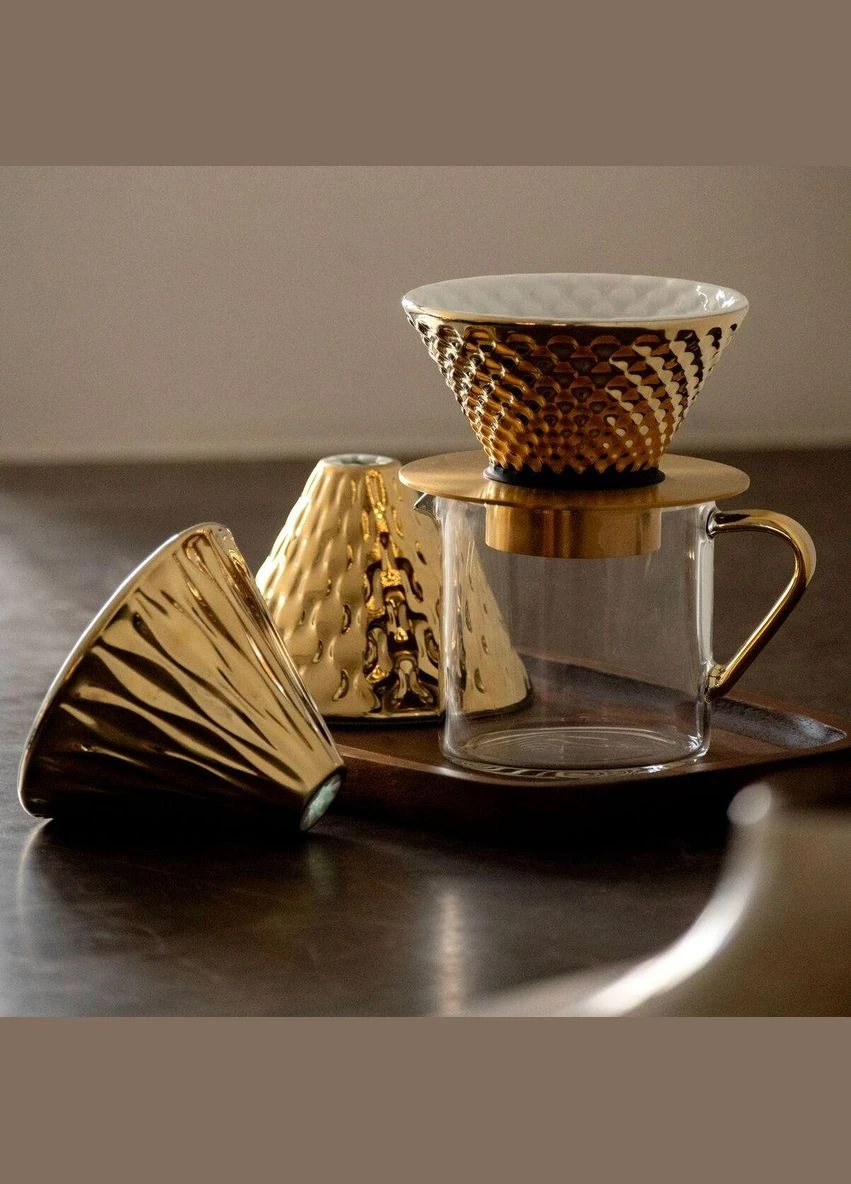 Подарочный набор Loveramics Coffee Dripper Gold (R-30201-VS) No Brand (303348726)