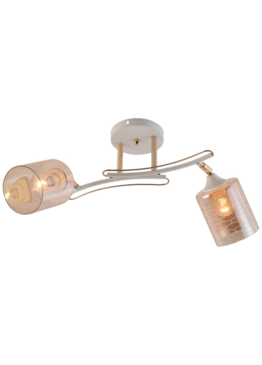 Люстра стельова IS XA1546C/2 WH+FGD з поворотнім механізмом Valeso (297472817)