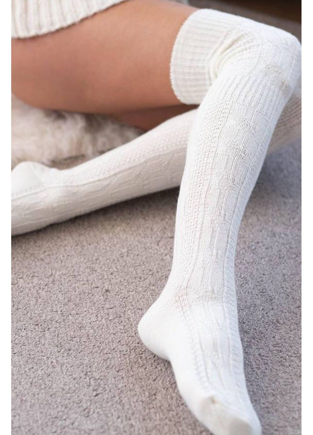 Панчохи-ботфорти високі вовняні 089 Steven (349499735)