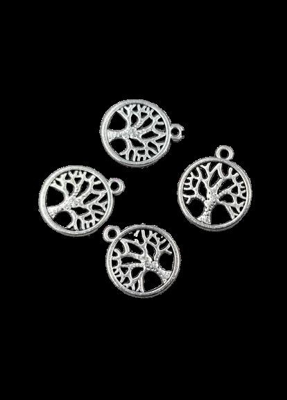 Підвіски Кулони круглі дерево Античне срібло 15 мм x 18 мм Finding (335862209)