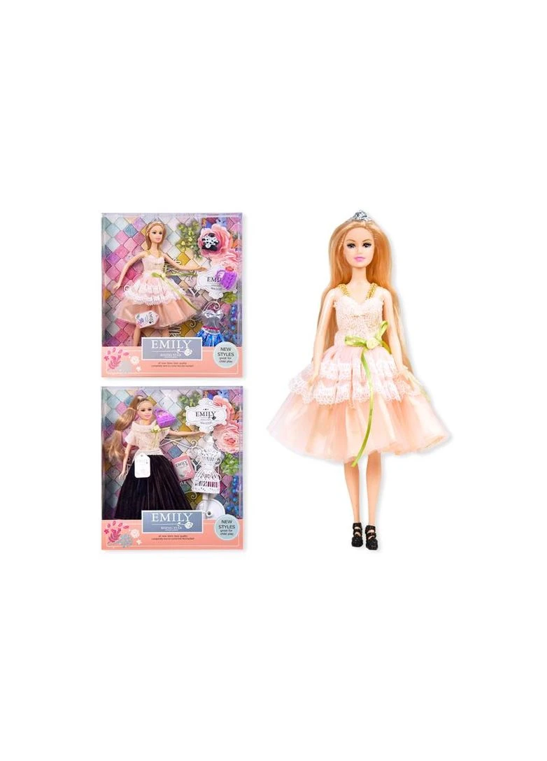 Лялька "Emily" з аксесуарами, шарнірна QJ077D р.28.5*6.5*32.5см YG Toys (389893978)