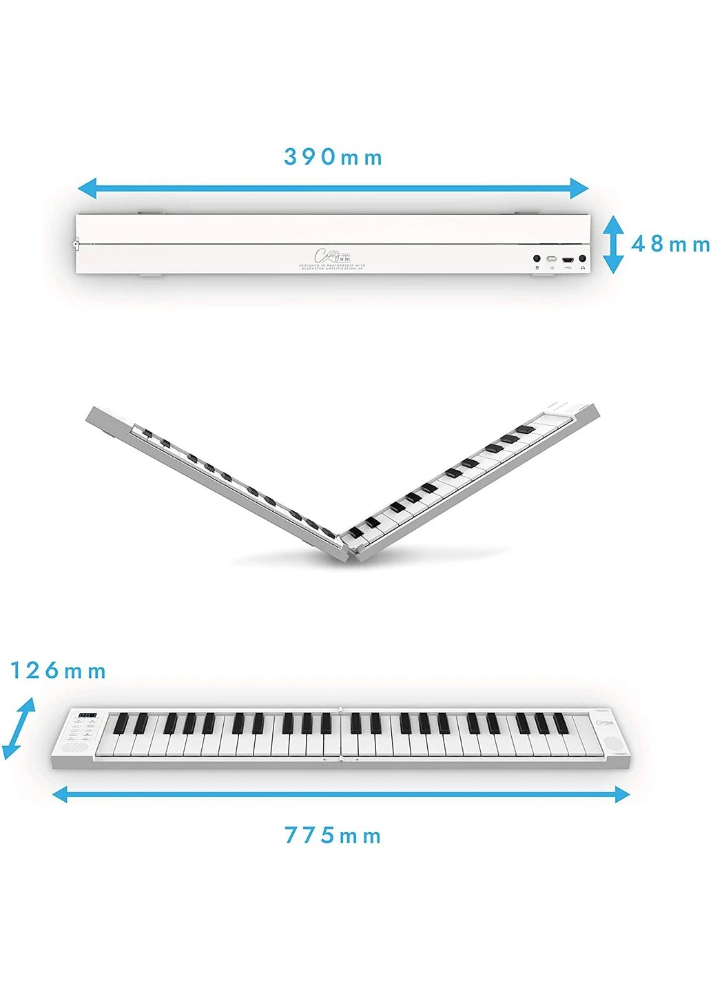 Синтезатор Midi-клавиатура Carry-On Folding Piano49 BlackStar (382950878)