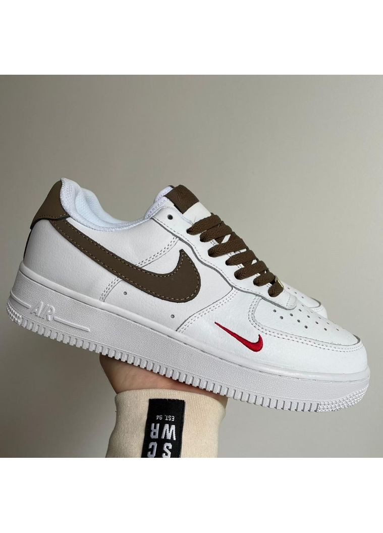 Бежеві Осінні кросівки чоловічі nike air force 1 low ‘07 essenti 2 mocco найк аір форс 1 преміум No Brand