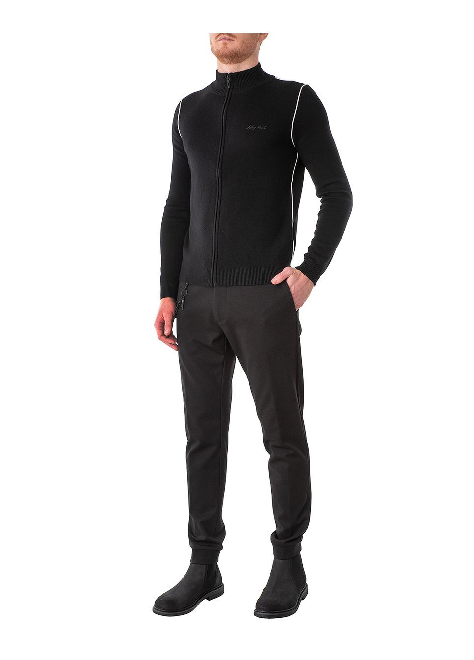 Чорний светр чоловічий Antony Morato