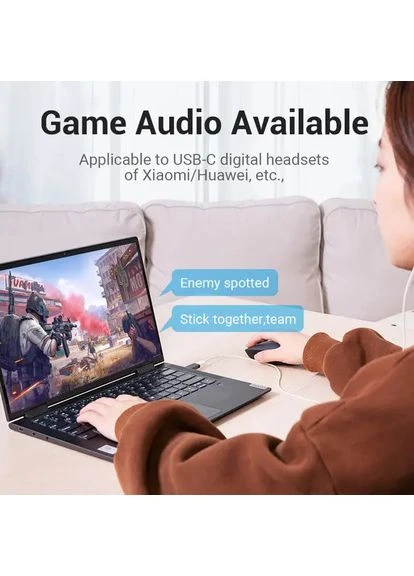 Адаптер USB 3.0 Male to USB-C Adapter Gray Aluminum Alloy Type () () Vention CDPH0 (361348429)