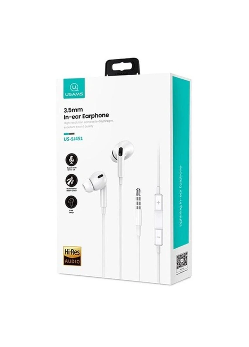 Наушники SJ451 EP41 3.5mm In-ear Earphone 1.2m White USAMS (298618665)