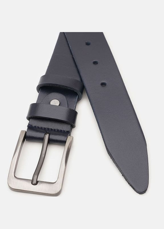 Мужской ремень кожаный V1115FX38 Синий Borsa Leather (302972667)