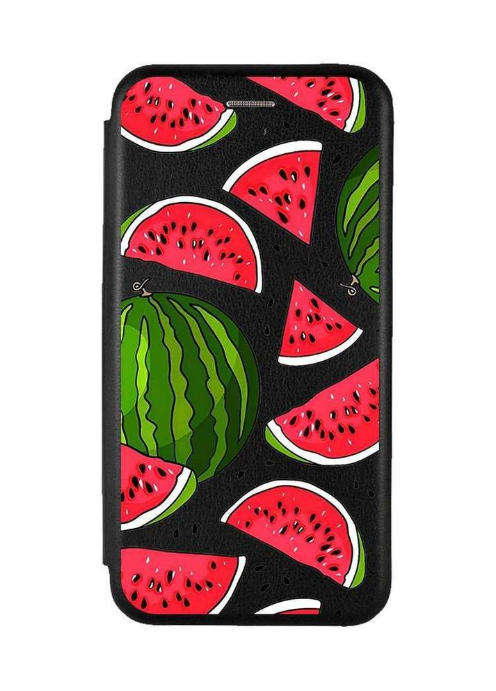Чохол-книжка з малюнком для Samsung Galaxy S21 FE Чорний:: Кавуни (принт 341) Creative (360688013)