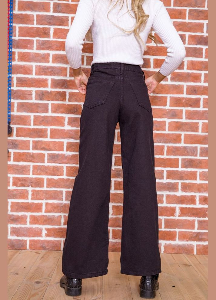 Чорні жіночі джинси, широкого крою, Ager - (292323419)