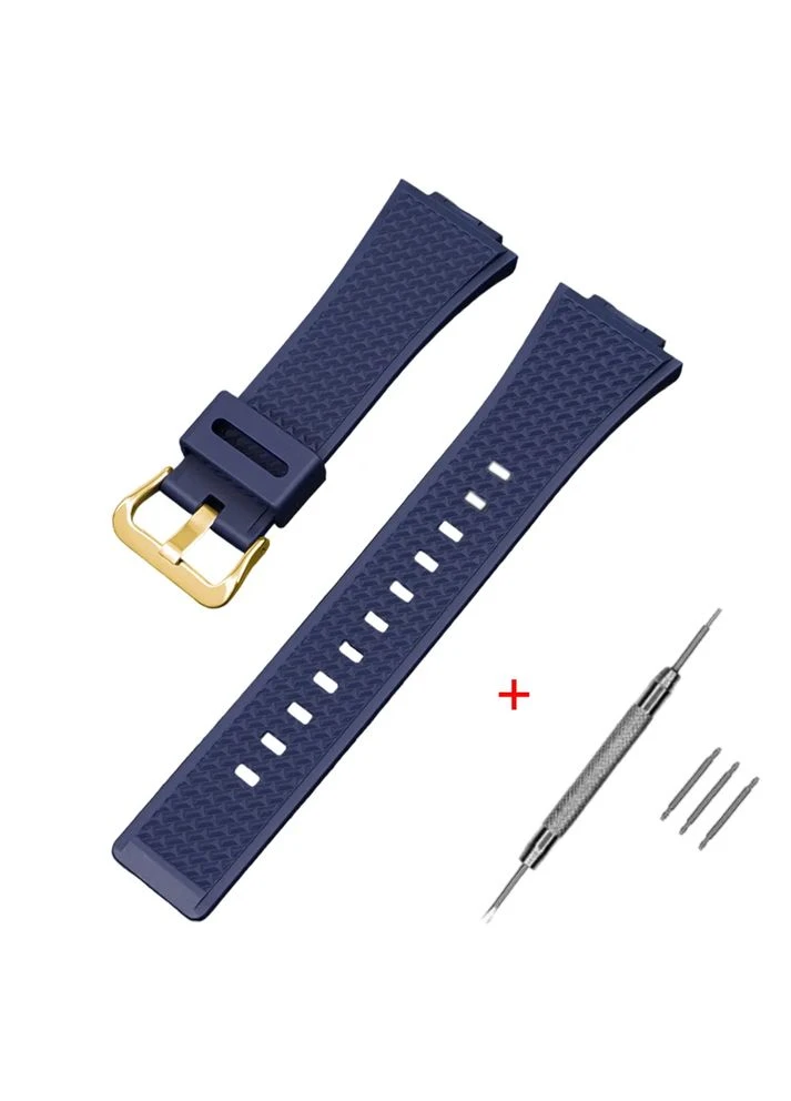 Ремешок Casio полимерный 21,3 см 16 мм темно-синий Modfit (397868514)