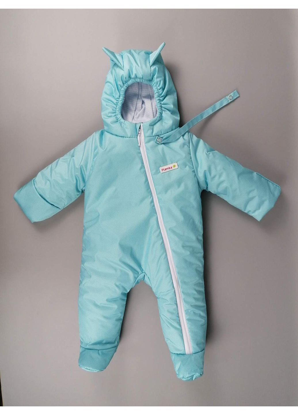 Комбінована демісезонний комбінезон sweet heart бірюзовий (точки) Plamka 1240002_199234~01