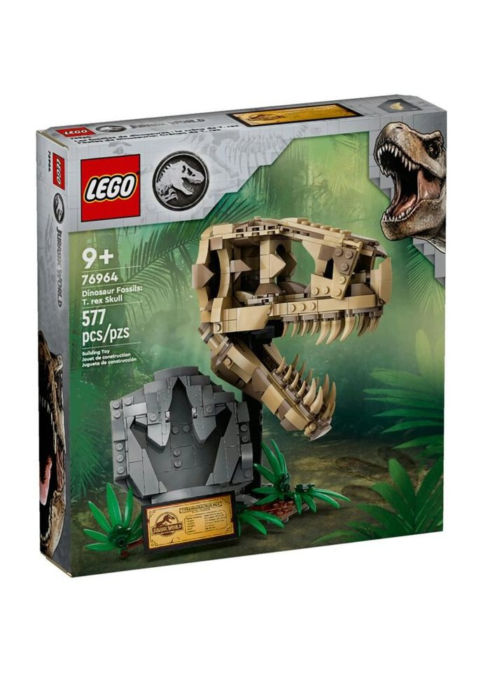 Конструктор Jurassic World Окаменелости динозавров: череп тираннозавра 577 деталей (76964) Lego (281425647)