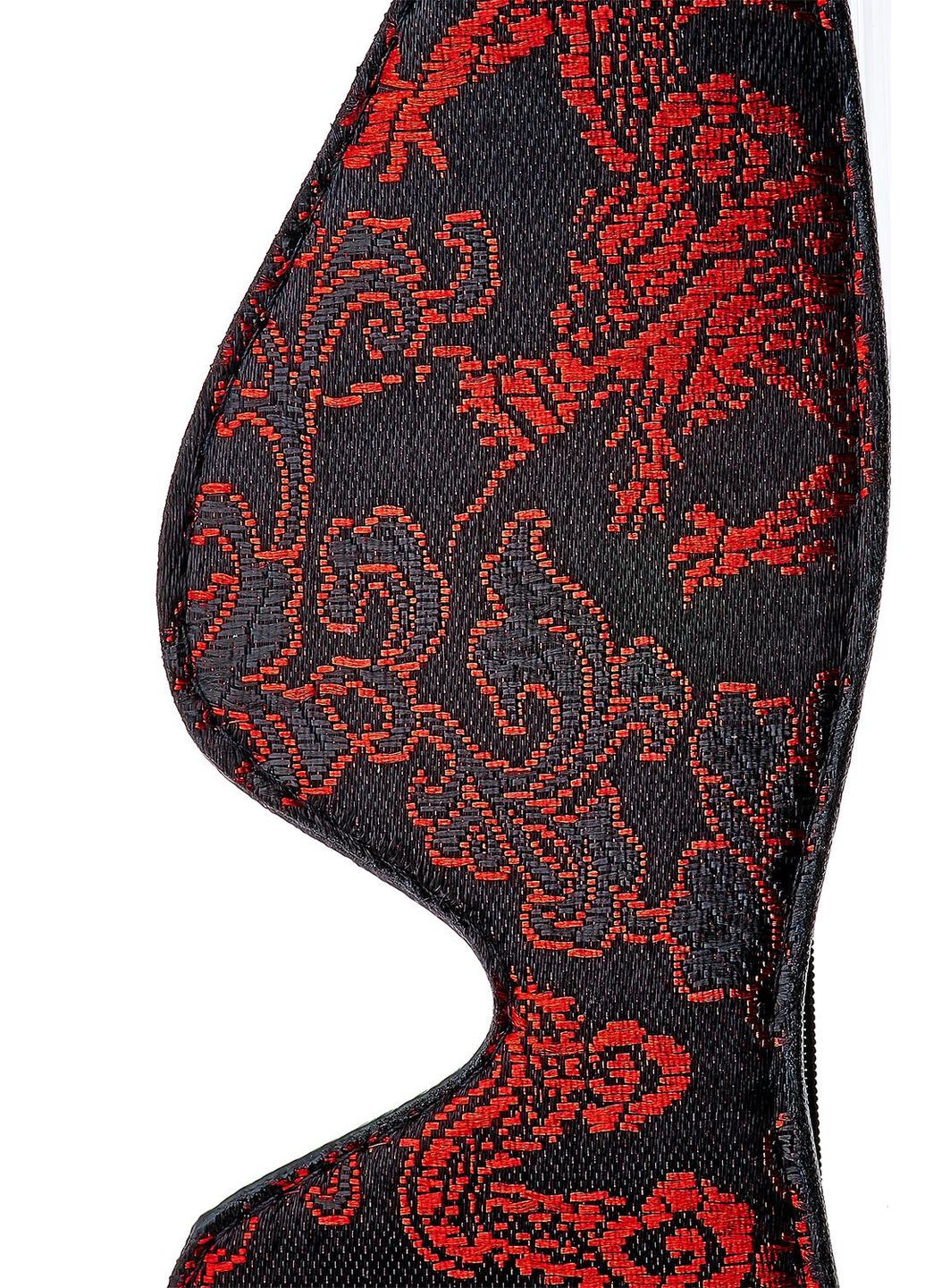 Маска на очі чорна Dream Тoys Blaze Deluxe Blindfold з червоним візерунком у вигляді вишивки Dream Toys (302496376)