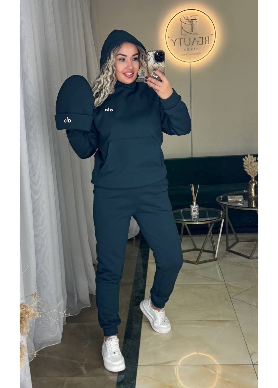 Костюм OLA трійка теплий,трьохнитка на флісі люкс,худі,штани та шапка Україна (366266772)