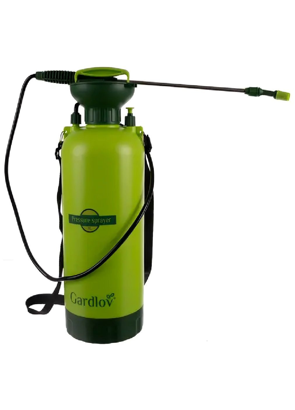 Садовий ручний обприскувач високого тиску з плечовим ременем подовженою штангою шлангом 8 літрів 53x18x18 см (480526-Prob) Unbranded (337017741)